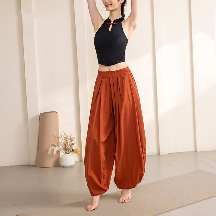 Buddha Stones Schlichtes Design Hose Sport Fitness Yoga Damen Yogahose