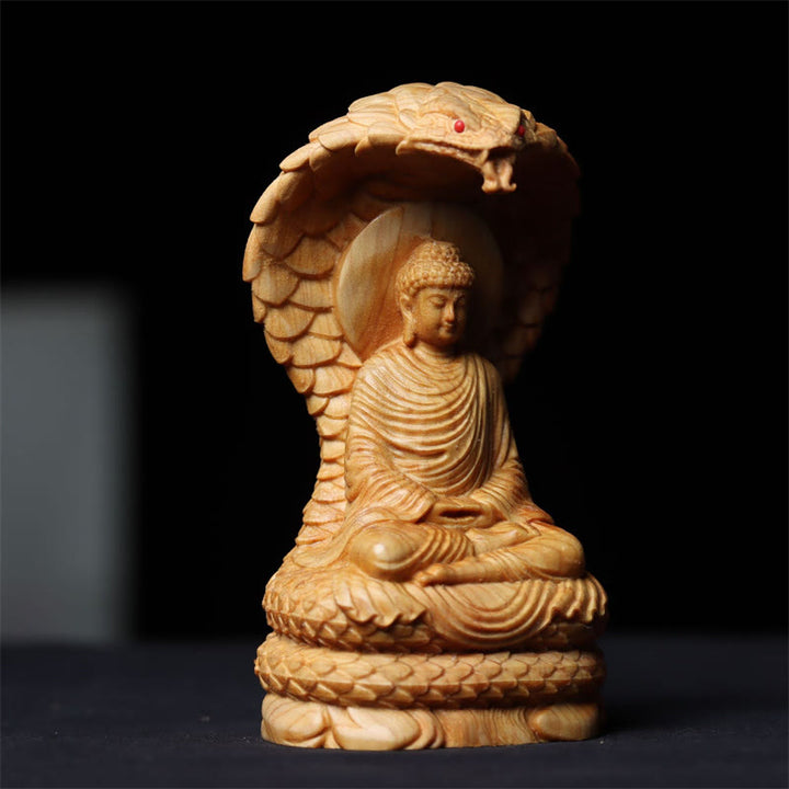 Buddha Stones, handgefertigt, Thuja Sutchuenensis, Holz, Tathagata-Buddha, zur Abwehr böser Geister, Dekoration