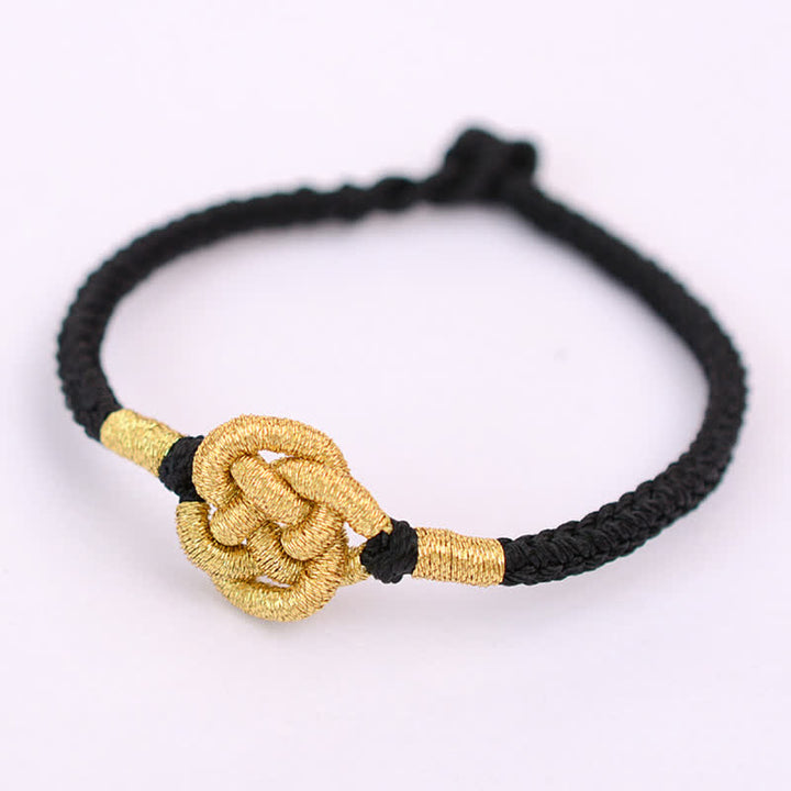 Handgefertigtes schlichtes Design chinesisches Knoten-Glücks-Stärke-Geflecht-Schnur-Armband