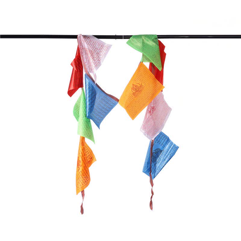 Tibetische 5-Farben-Windhorse-Gebetsfahne für den Außenbereich