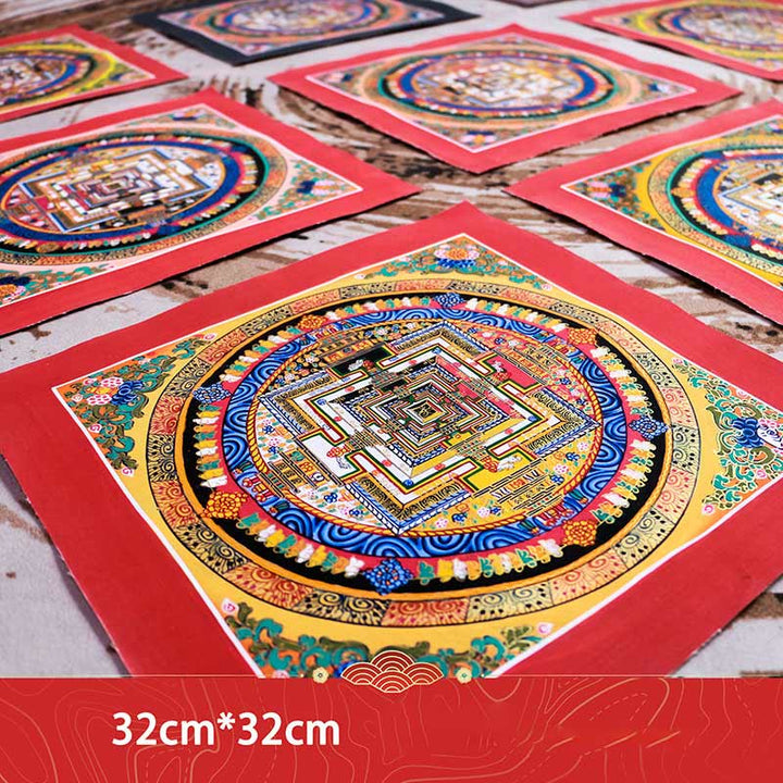 Tibetische handgefertigte Thangka-Mandala-Malerei, Blindbox, zufälliges Farbmuster