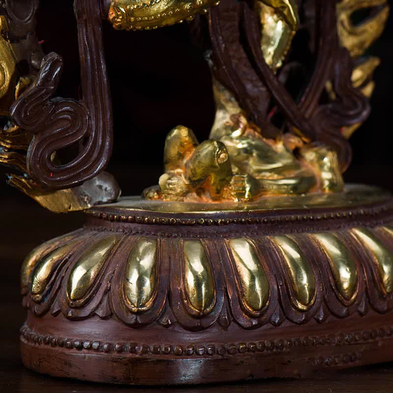 Kurukulla Buddha Figur Serenity Kupfer Statue Heimdekoration