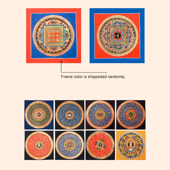 Tibetisches handgefertigtes Thangka-Gemälde, Segens-Thangka-Blindbox, zufälliges Farbmuster