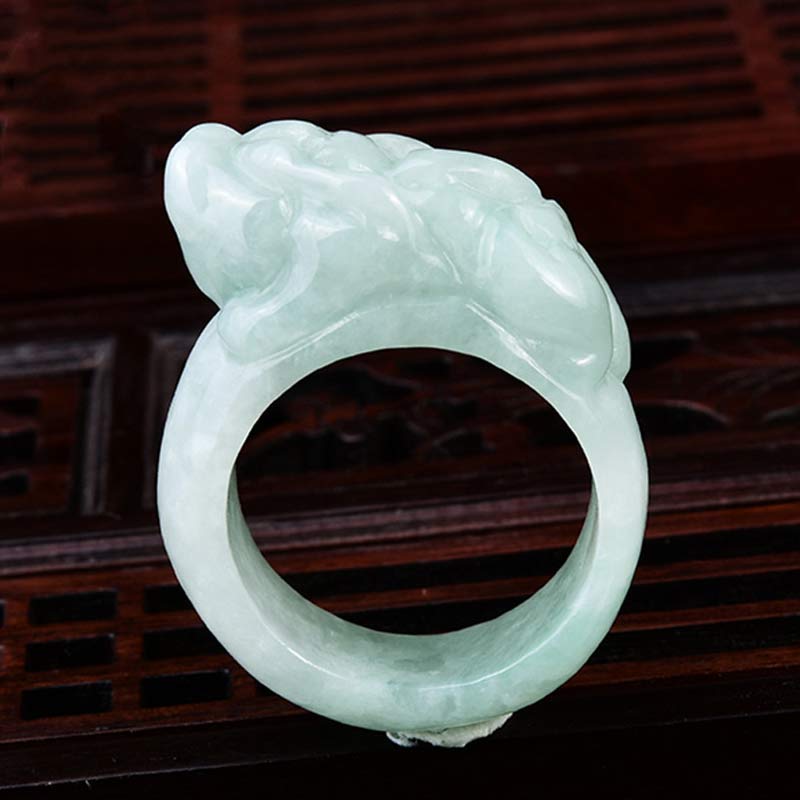 Fengshui Reichtum Jade PiXiu Glücksring