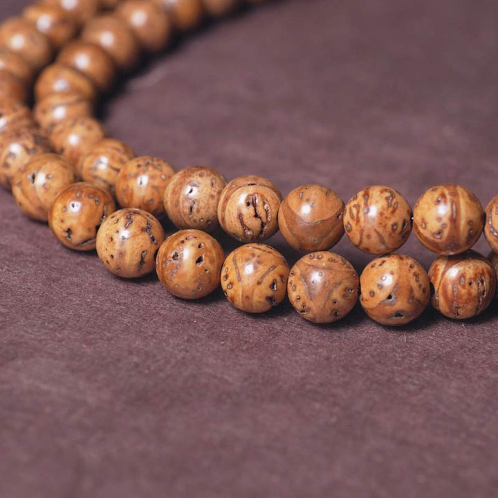 108 Mala Perlen Bodhi Seed Wisdom Peace Quastenarmband