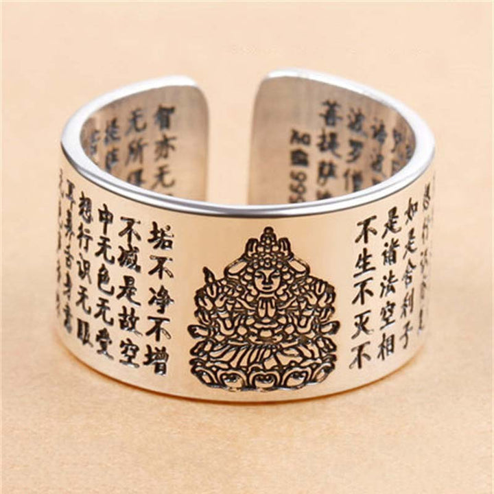FengShui Buddha Chinesisches Sternzeichen Schutz verstellbarer Ring