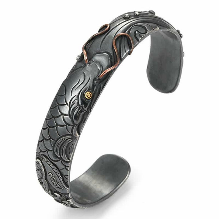 999 Sterling Silber 990 Gold Koi Fisch Glück Reichtum Erfolg Armband Armreif