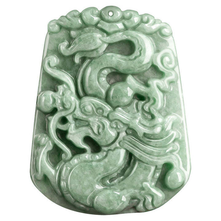 Buddha Stones, Jahr des Drachen, chinesisches Sternzeichen, Drache, aufsteigender Jade-Schutz, Perlenkette, Halsketten-Anhänger