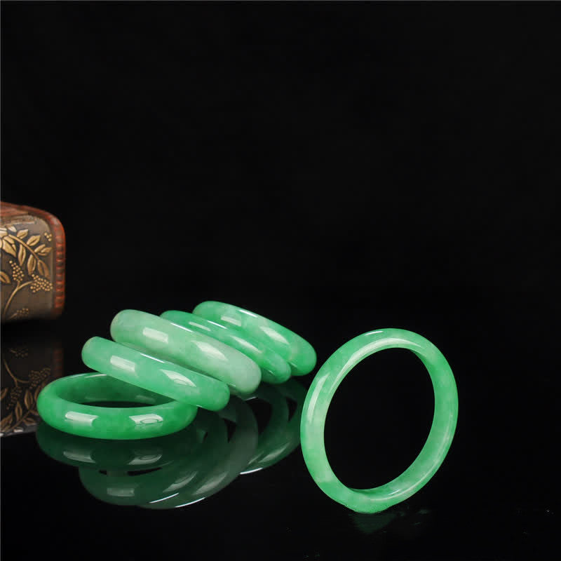 Buddha Stones Jade Heilung Fülle Schutz Armband Armreif