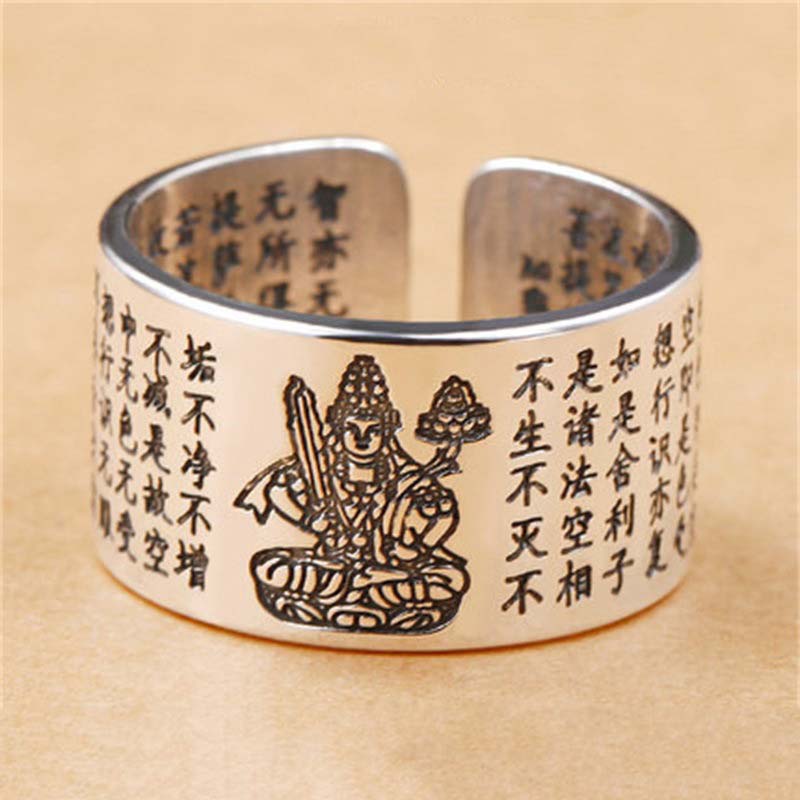 FengShui Buddha Chinesisches Sternzeichen Schutz verstellbarer Ring