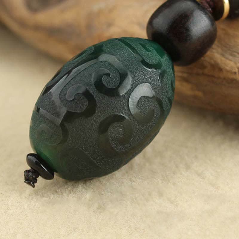 Buddha Stones Red Agate Green Agate Confidence Calm Schlüsselanhänger