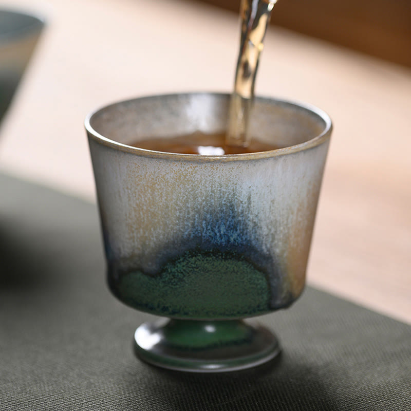 Buddha Stones Vintage Ofen Transmutation Kiln Porzellan Teetasse Kung Fu Teetasse