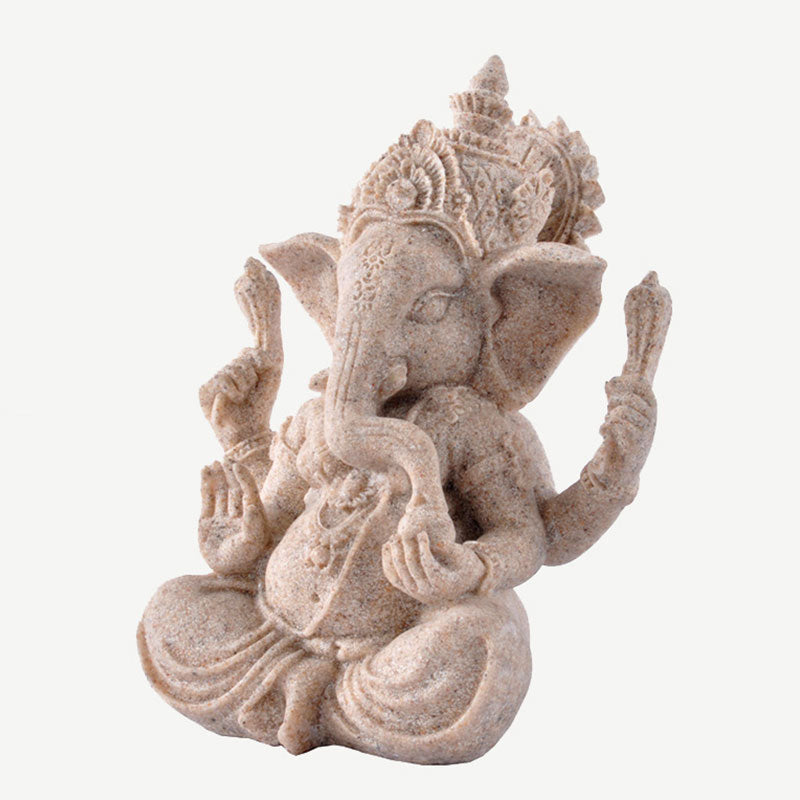 Buddha Stones, Ganesh Ganpati, Elefantenstatue, Reichtum, Segen, Heimdekoration