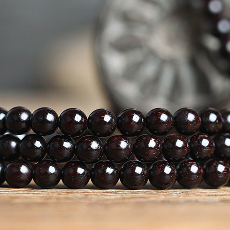 Buddha Stones, 108 Mala-Perlen, 4,8 Sterne, mit goldenem Stern, indisches kleines Blatt, rotes Sandelholz, Bernstein, Türkis, chinesisches Knoten-Segen-Armband