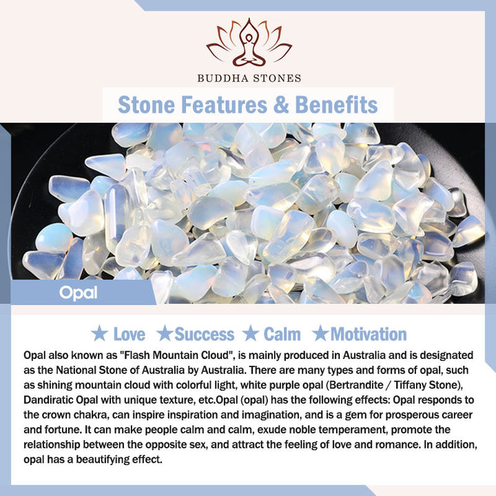 Buddha Stones Naturkristall-Heilarmband mit blauem Aventurin