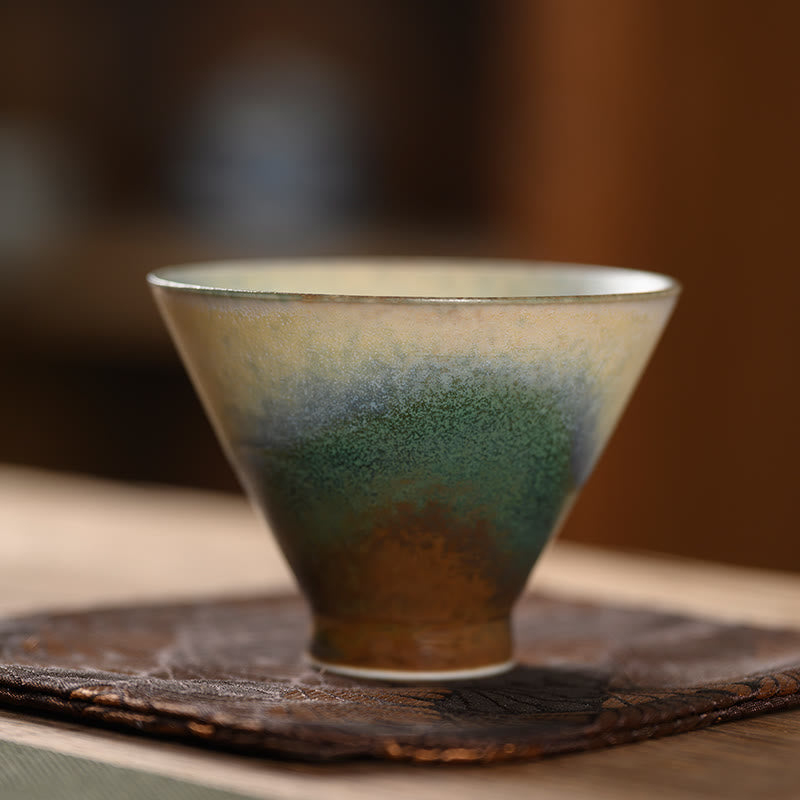Buddha Stones Vintage Ofen Transmutation Kiln Porzellan Teetasse Kung Fu Teetasse