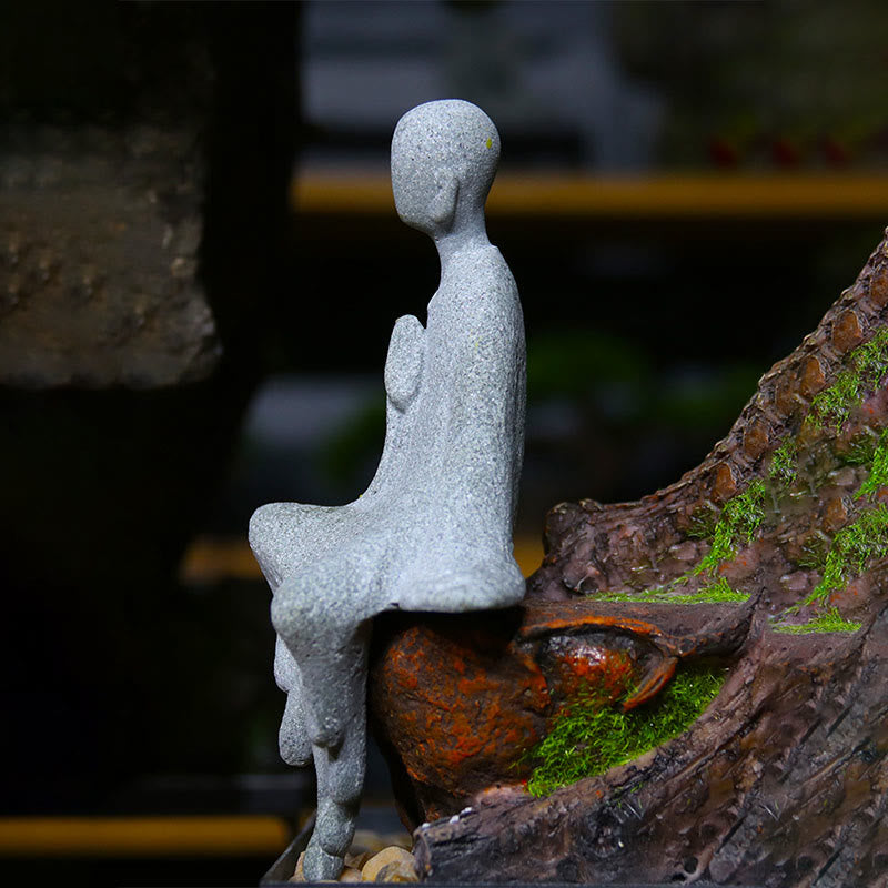 Buddha Stones, Meditation, Buddha-Mönch, Gelassenheit, Heimdekoration