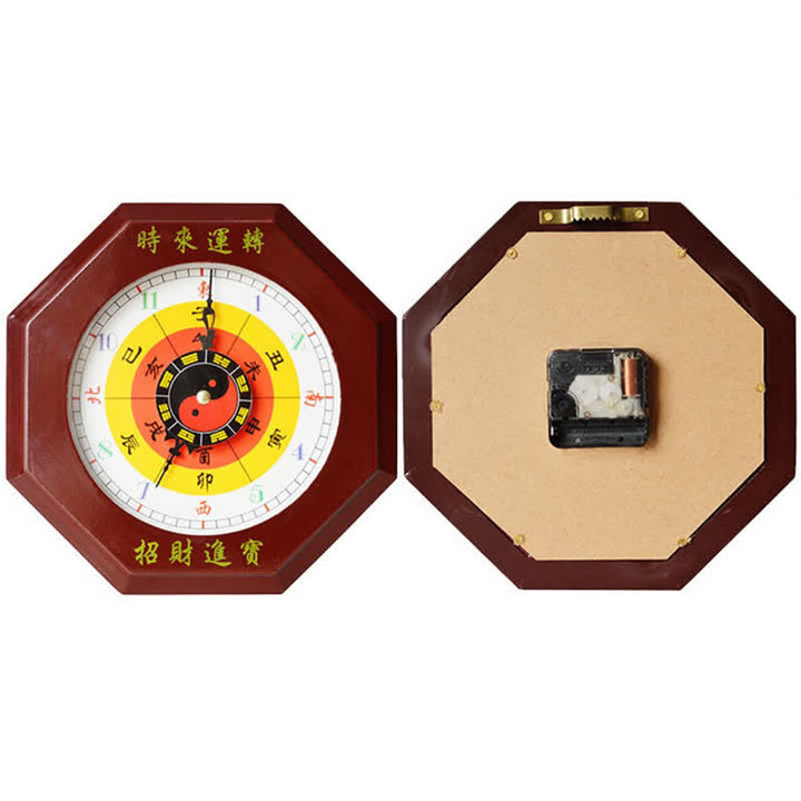 Feng Shui Bagua Karte Balance Energiekarte Wanduhr