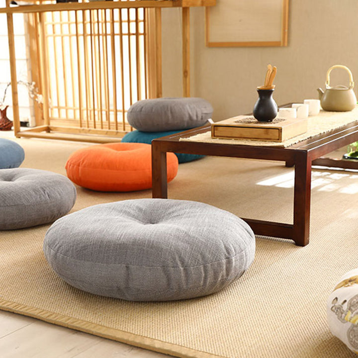 Lotus einfaches Muster Leinen Meditation Sitzkissen Home Wohnzimmer Dekoration