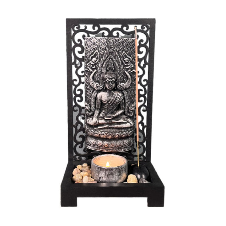 Buddha Stones Buddha Compassion Serenity Home Resin Gebet Altar Dekoration