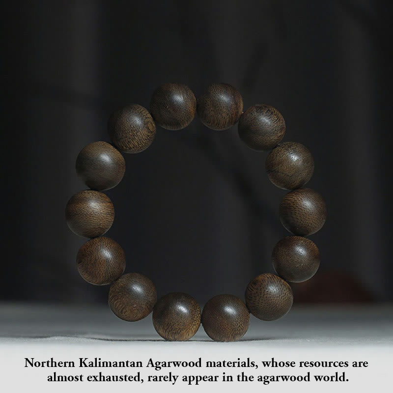 Buddha Stones Seltenes Adlerholz-Armband aus Nord-Kalimantan zur Abwehr böser Geister