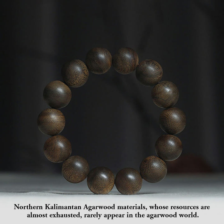 Buddha Stones Seltenes Adlerholz-Armband aus Nord-Kalimantan zur Abwehr böser Geister