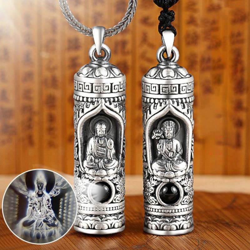 Chinesischer Sternzeichen-Natal-Buddha-Projektions-Wohlstands-Halskettenanhänger