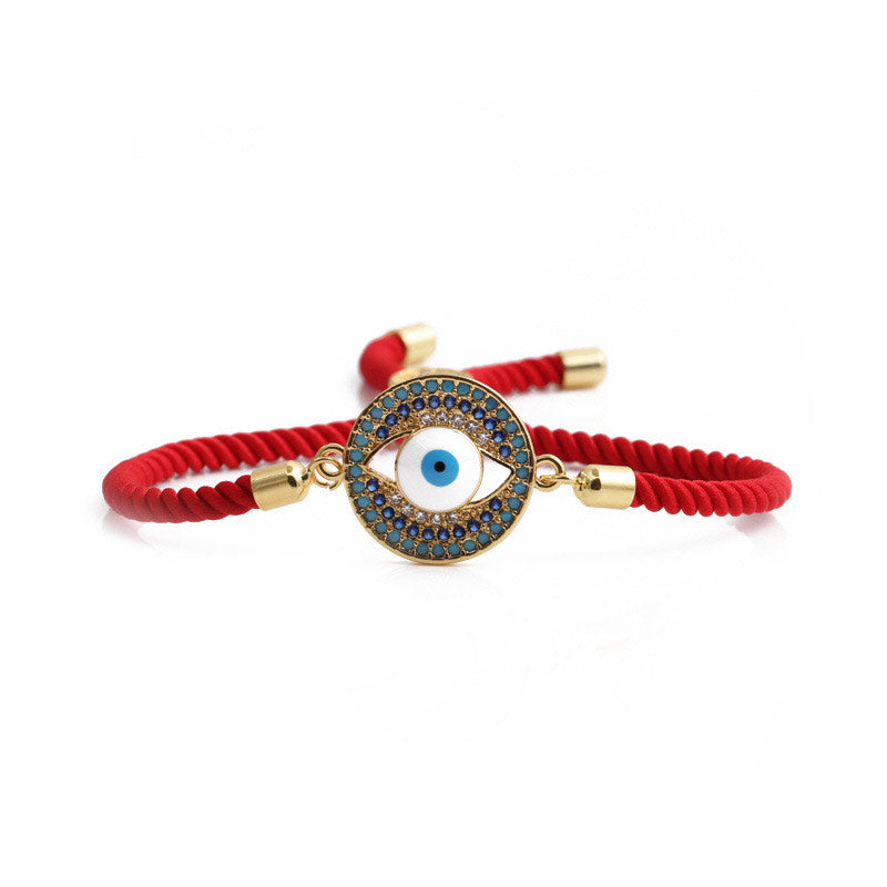 Buddha Stones Evil Eye Red String Schutzarmband