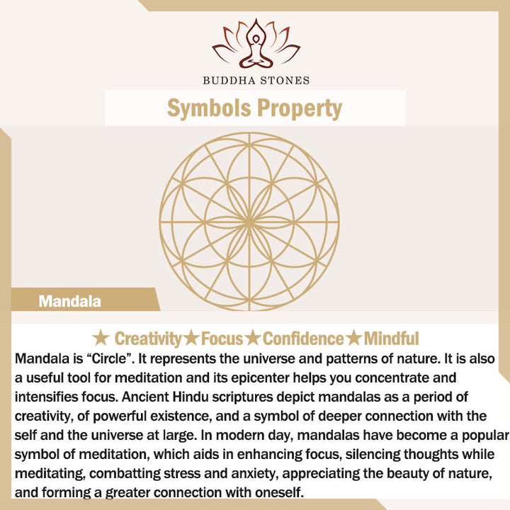 Buddha Stones, Mandala-Muster, Perlen, Kreativität, Halsketten-Anhänger