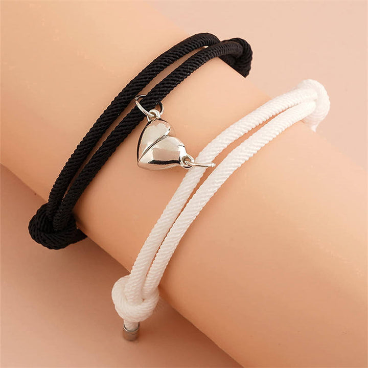 2-teiliges Liebes-Magnetpaar-String-Stärke-Armband