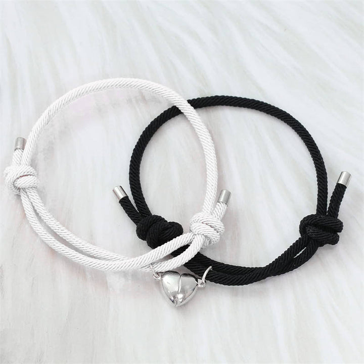 2-teiliges Liebes-Magnetpaar-String-Stärke-Armband