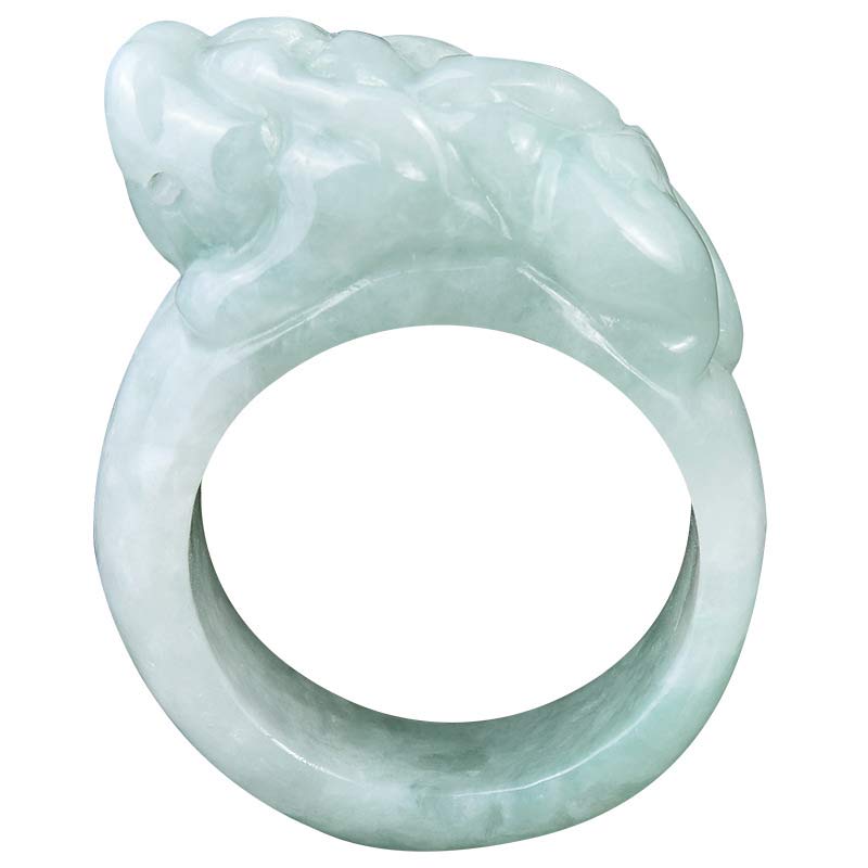 Fengshui Reichtum Jade PiXiu Glücksring