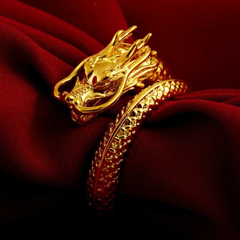 Lucky Dragon Phoenix Protection Energy Verstellbarer Ring