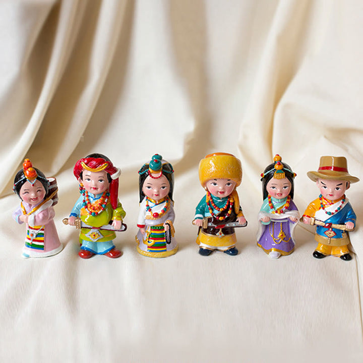 Buddha Stones, handbemalt, tibetische Figuren, kreative Dekoration für Zuhause, Büro, Auto, Ornament