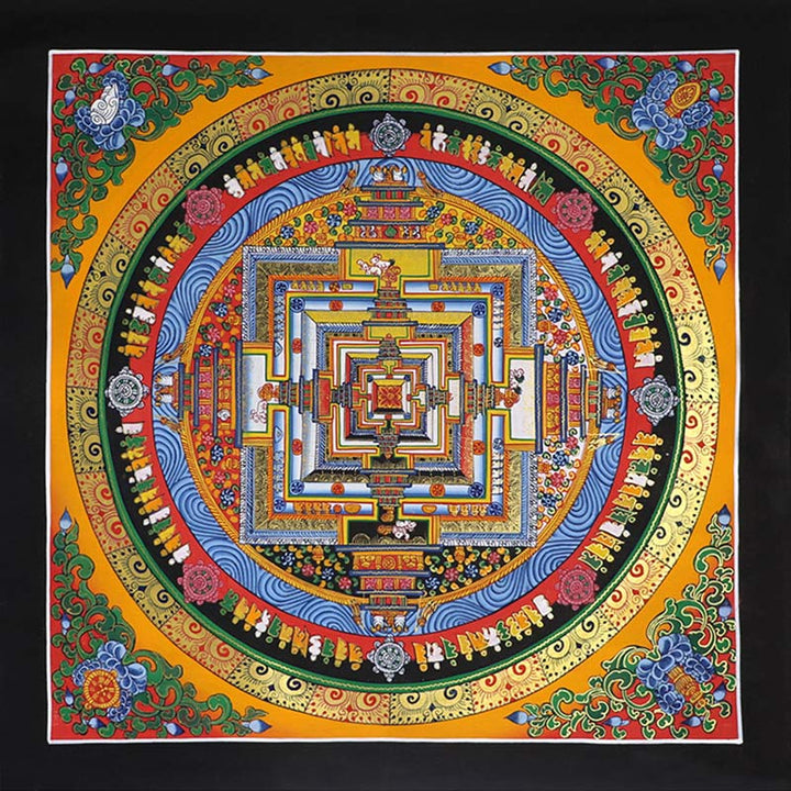 Buddha Stones, tibetisches Thangka-Gemälde, Segen, handgefertigte Dekoration