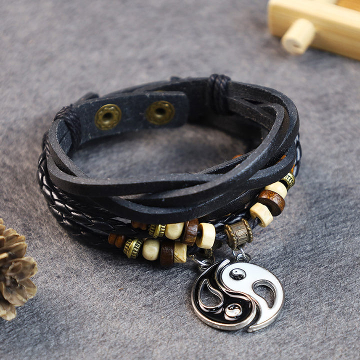 Paar-Balance-Armband mit Yin-Yang-Anhänger