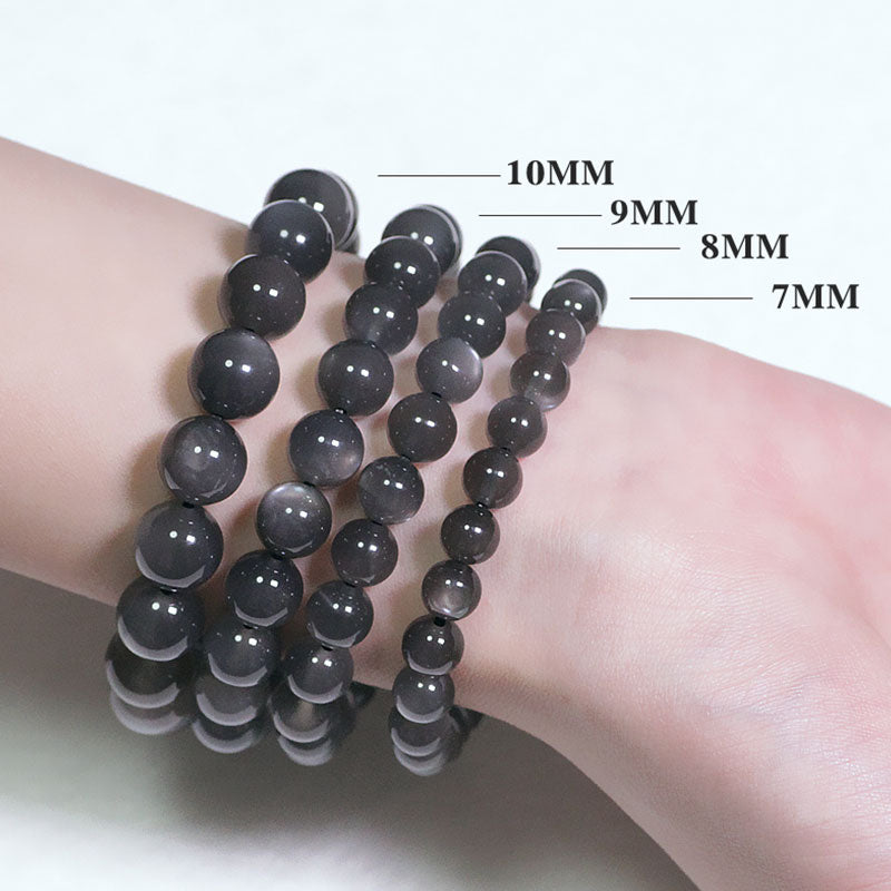 Natürliches Mondstein-Armband mit positiven Liebesperlen