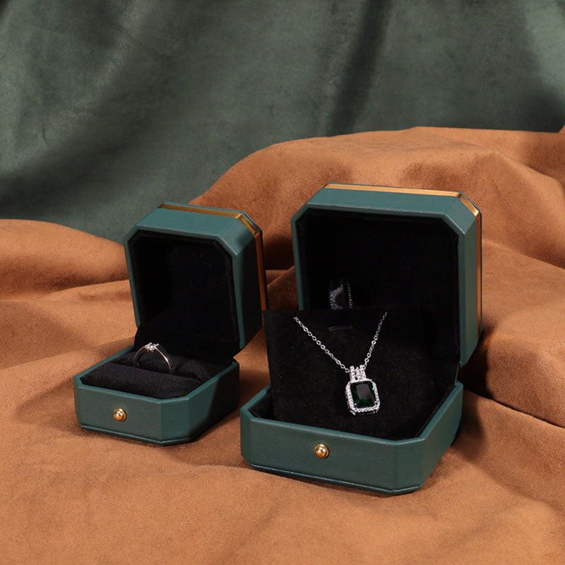 Schmuck-Aufbewahrungsbox, Geschenkbox aus PU-Leder