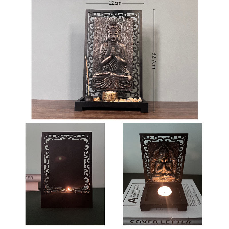 Buddha Stones Buddha Compassion Serenity Home Resin Gebet Altar Dekoration