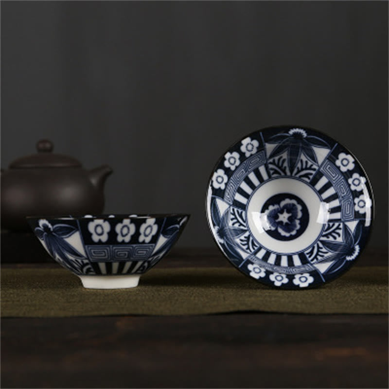 Buddha Stones Blumen Fu Charakter Berge Lotus Kirschblüten Keramik Teetasse Kung Fu Teetasse