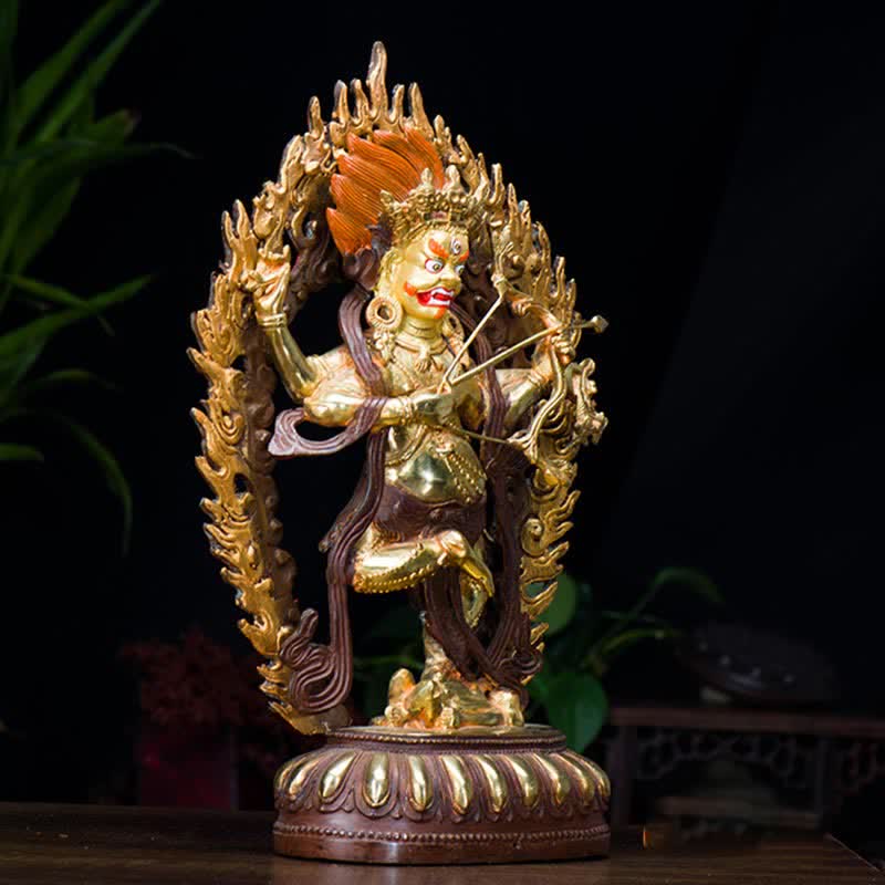 Kurukulla Buddha Figur Serenity Kupfer Statue Heimdekoration