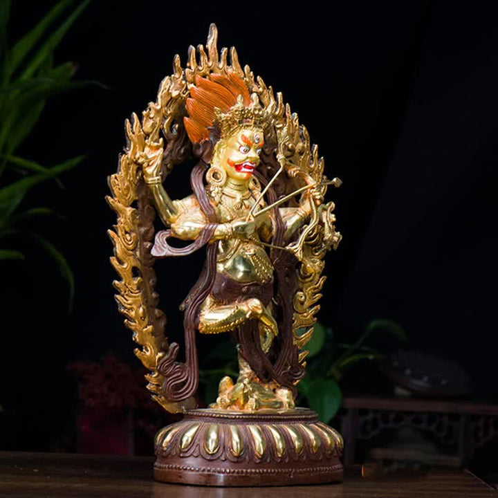 Kurukulla Buddha Figur Serenity Kupfer Statue Heimdekoration