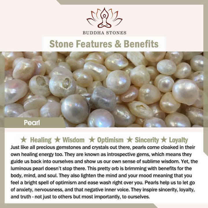 Buddha Stones Vintage Perlen-Heilungs-Tropfenohrringe