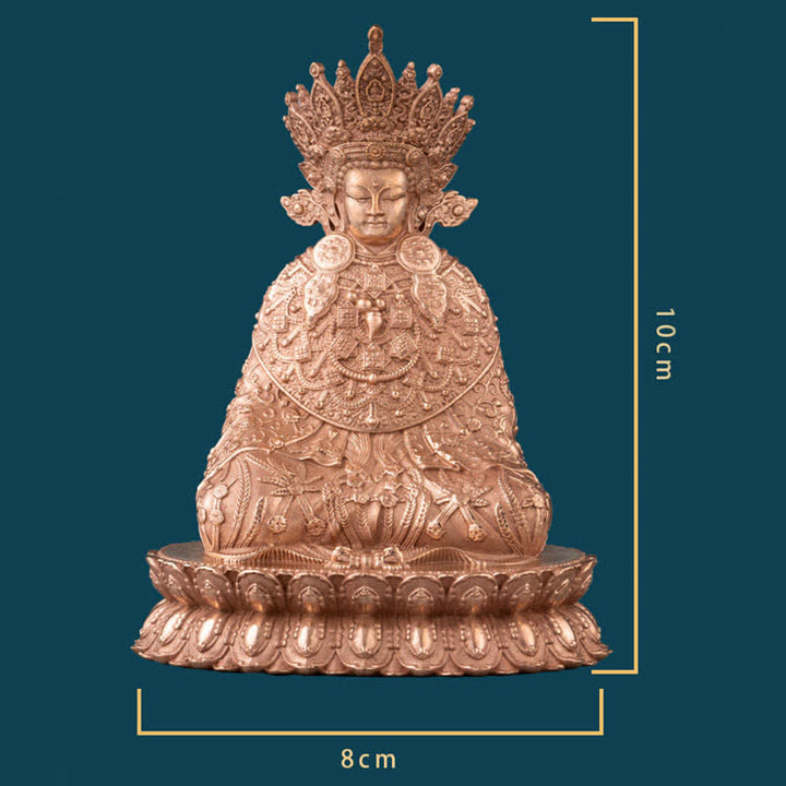 Buddha Shakyamuni Figur Mitgefühl handgefertigte Kupferstatue Dekoration