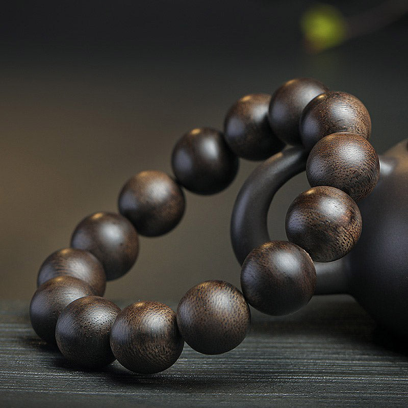 Buddha Stones 108 Mala Perlen Adlerholz Frieden Stärke Ruhe Armband