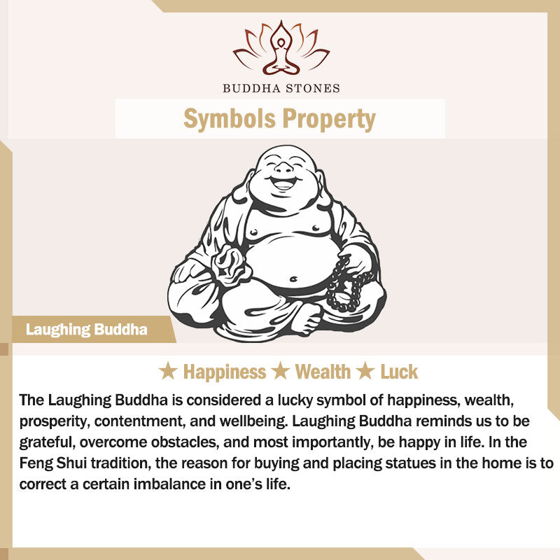 Buddha Stones Lachendes Buddha-Armband aus rotem Achat und Jade