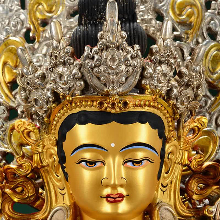 Bodhisattva Green Tara Hope Kupferstatue Dekoration