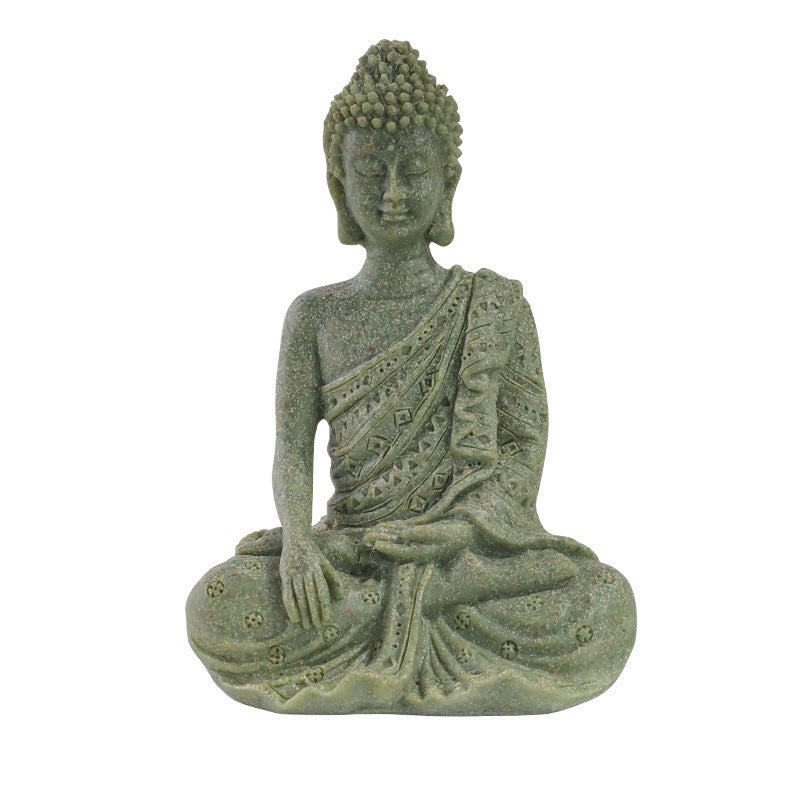 Buddha Stones, tibetische Meditation, betender Buddha, Gelassenheit, Kunstharz, Heimdekoration