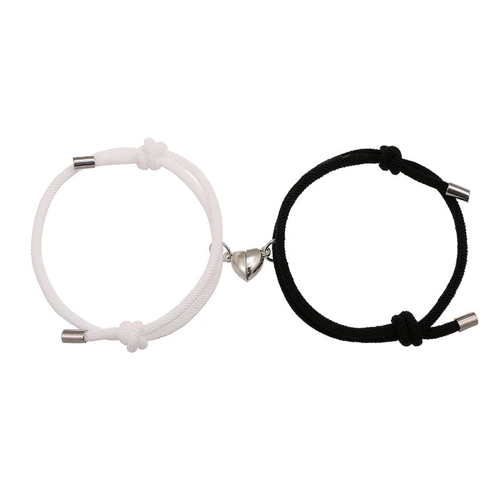 2-teiliges Liebes-Magnetpaar-String-Stärke-Armband