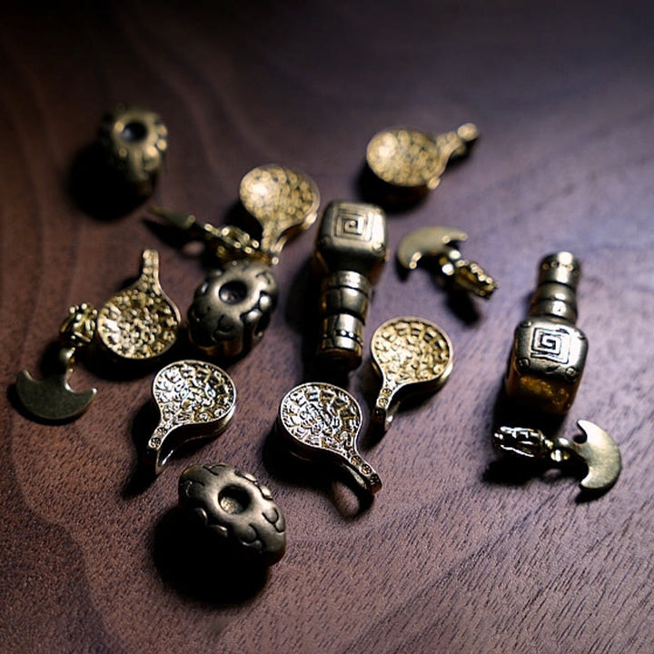 Buddha Stones, tibetische 108 Mala-Perlen, mehrfarbige Liuli-Glasperlen, chinesisches Sternzeichen, neun Paläste, acht Diagramme, Charm-Armband